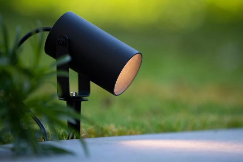 Lucide TAYLOR Gartenstrahler Ø10 cm GU10 IP65 Schwarz