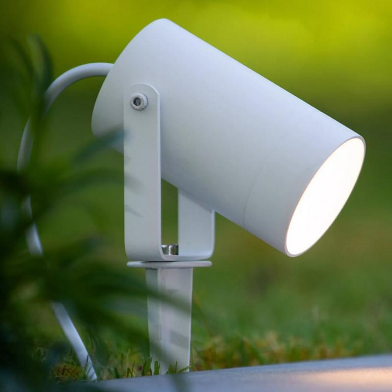 Lucide TAYLOR Gartenstrahler Ø10 cm GU10 IP65 Weiß