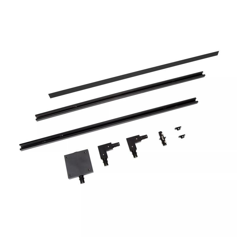 Lucide TRACK Starter-Set Schienensystem 1-Phase 2m Schwarz ohne Leuchten/ Leuchtmittel