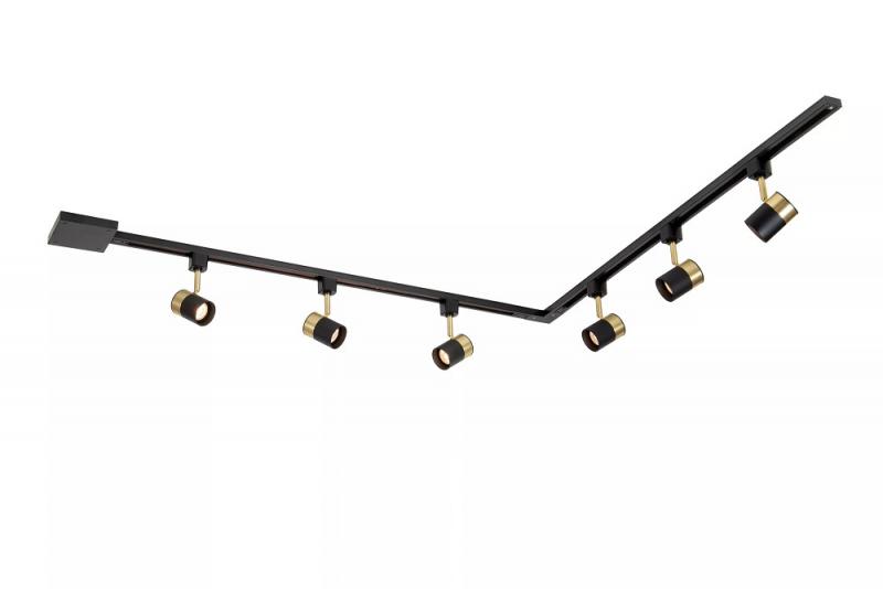 Lucide TRACK Starter-Set Schienensystem 1-Phase 2m Schwarz ohne Leuchten/ Leuchtmittel