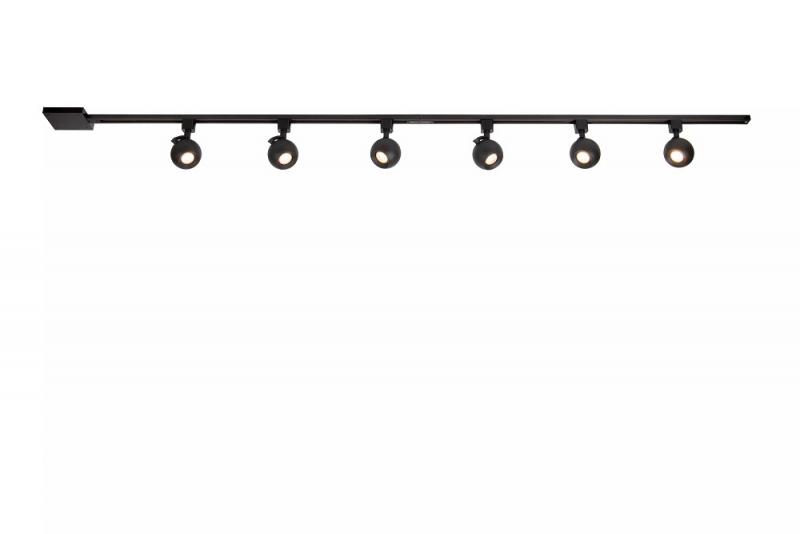 Lucide TRACK Starter-Set Schienensystem 1-Phase 2m Schwarz ohne Leuchten/ Leuchtmittel
