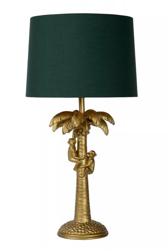 Lucide EXTRAVAGANZA COCONUT Tischleuchte Ø30,5cm 1xE27 Gold Messing Retro Design