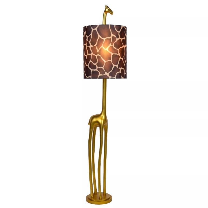 Lucide EXTRAVAGANZA MISS TALL Stehleuchte Ø31,5cm 1xE27 Gold Giraffe Retro Design