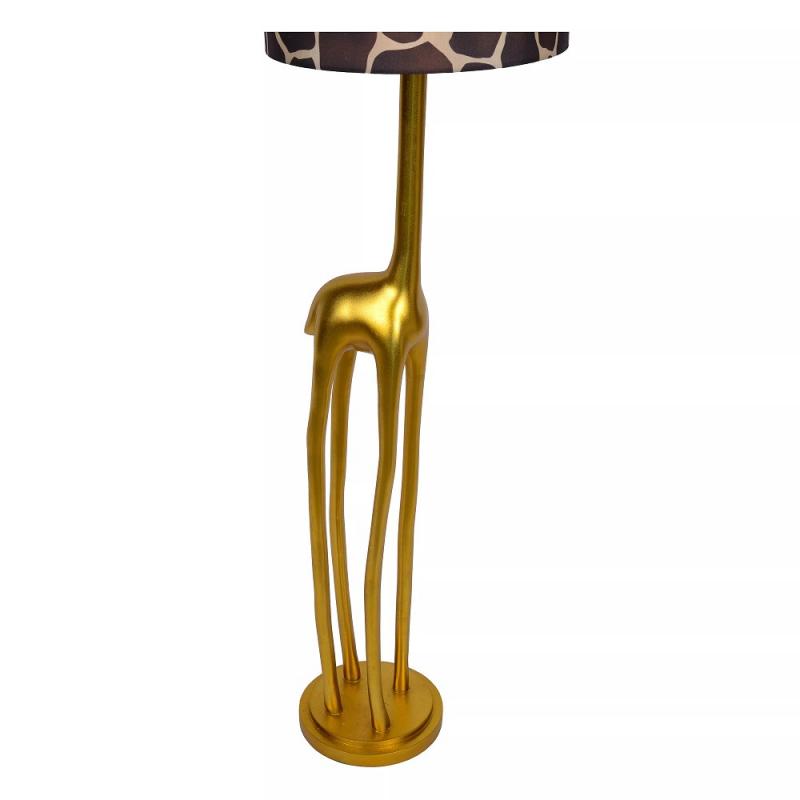 Lucide EXTRAVAGANZA MISS TALL Stehleuchte Ø31,5cm 1xE27 Gold Giraffe Retro Design