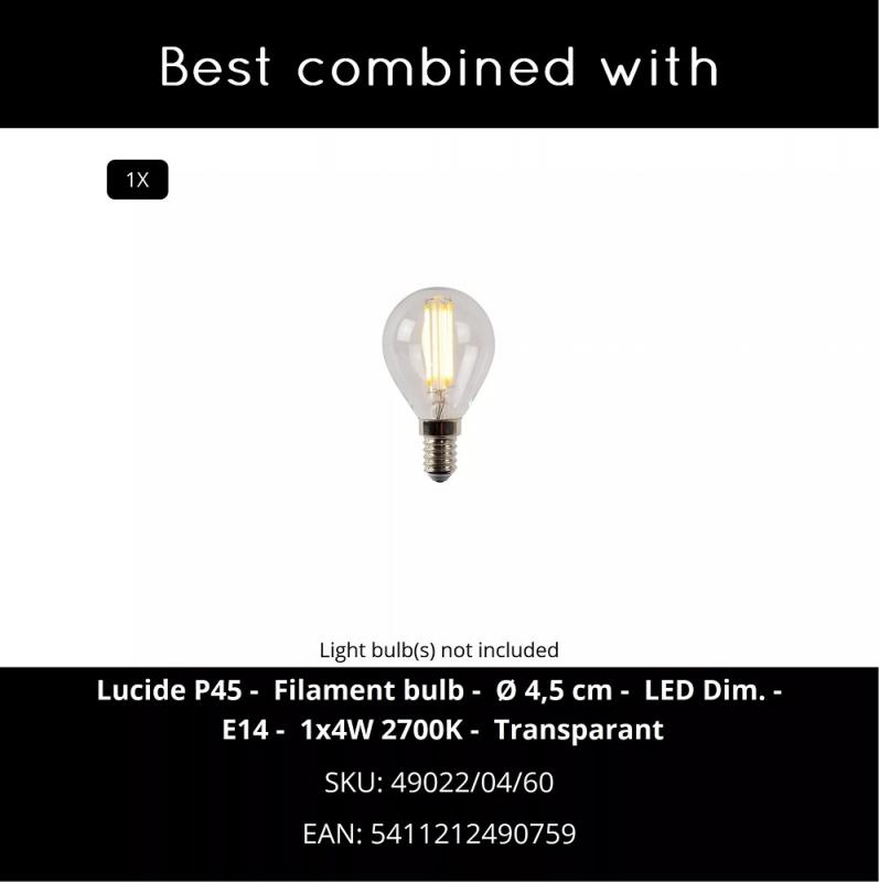 Lucide EXTRAVAGANZA TUSSE Tischlampe Ø30 cm E14 Rosa Gold Leinen