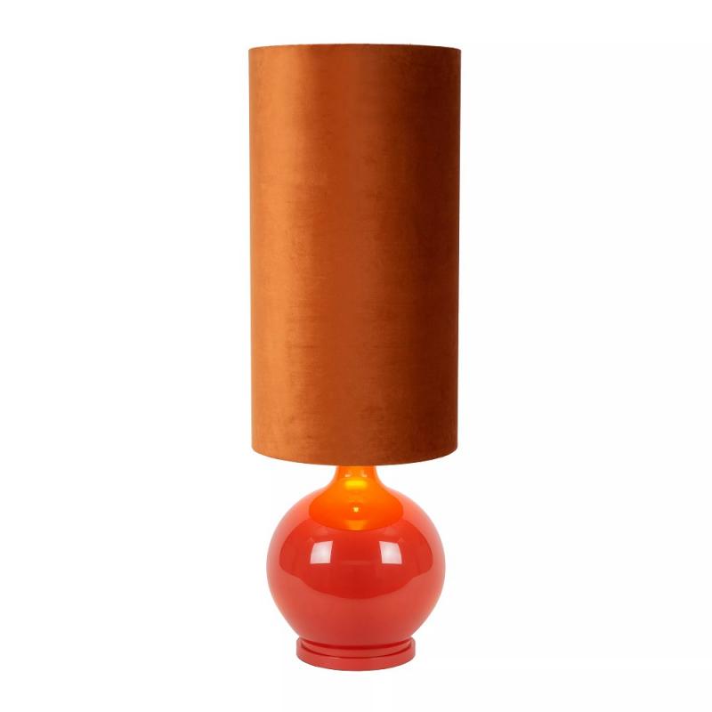 Lucide ESTERAD Stehlampe Ø34 cm Orange E27 Retro Design 100 cm