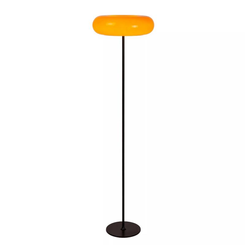 Lucide SENTINO Stehlampe Ø40cm 3xG9 Orange Retro Design