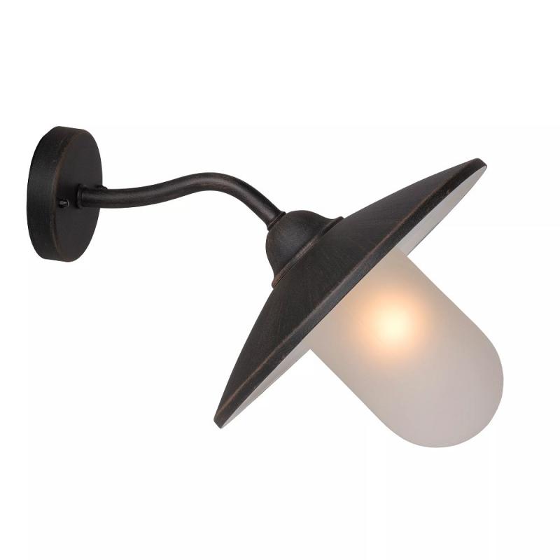 Lucide ARUBA - Wandleuchte außen - Ø 30 cm - 1xE27 - IP44 - Rostfarbe