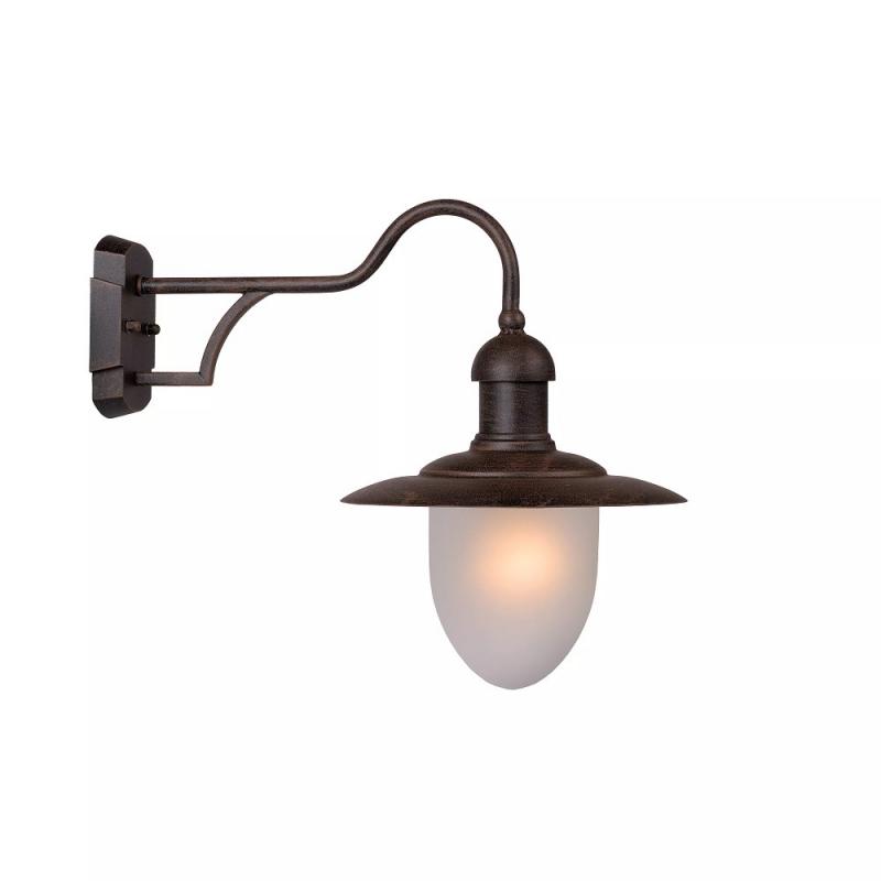 Lucide ARUBA - Wandleuchte Außen - Ø 25 cm - 1xE27 - IP44 - Rostfarbe