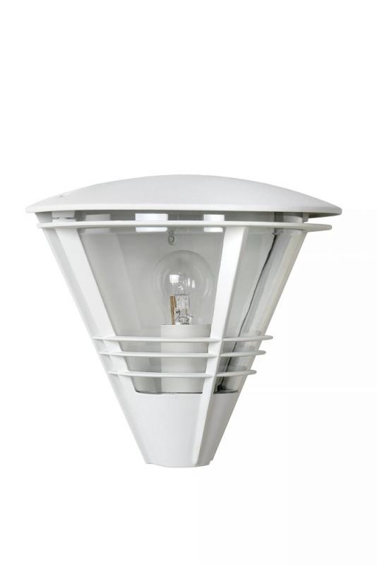 Lucide LIVIA Wandleuchte IP44 Weiß – 1x E27 Außenwandleuchte