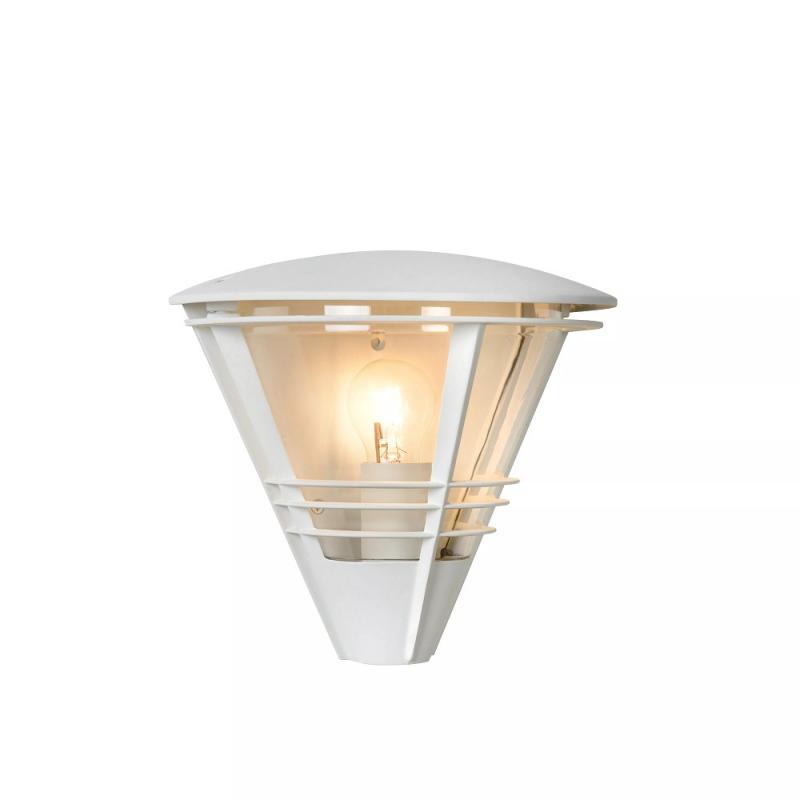 Lucide LIVIA Wandleuchte IP44 Weiß – 1x E27 Außenwandleuchte