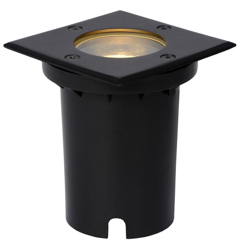 Lucide BILTIN Bodeneinbaustrahler IP67 Schwarz GU10