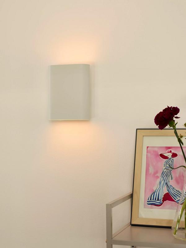 Lucide OVALIS Wandleuchte 2xE14 Weiß Up & Down Licht modern