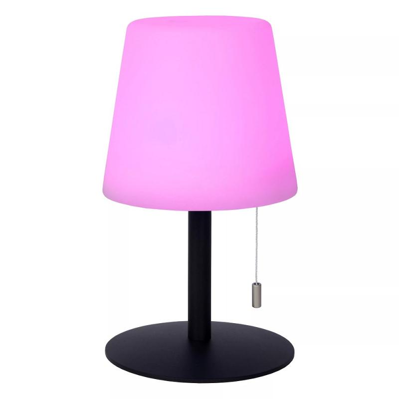 Lucide RIO – wiederaufladbare LED Tischlampe Innen & Außen mit RGB in Multicolor