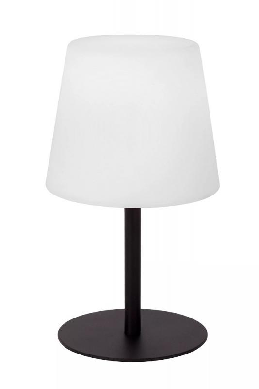 Lucide TYON – elegante Akku Tischleuchte für Innen & Außen in Schwarz mit warmweißem Licht