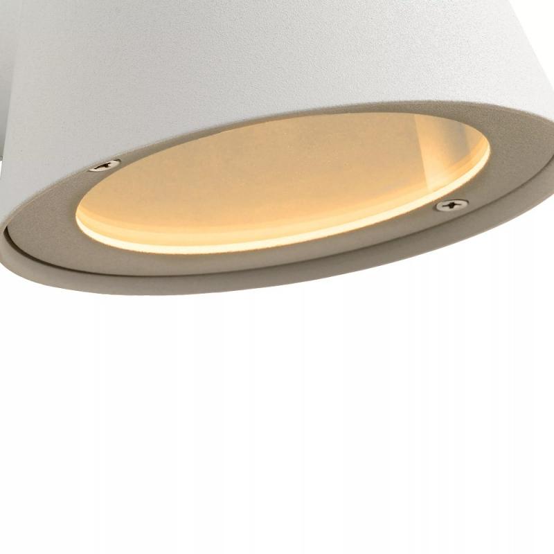 Lucide DINGO-LED – Wandleuchte Innen & Außen – LED dimmbar – GU10 – 1x5W 3000K – IP44 – Weiß