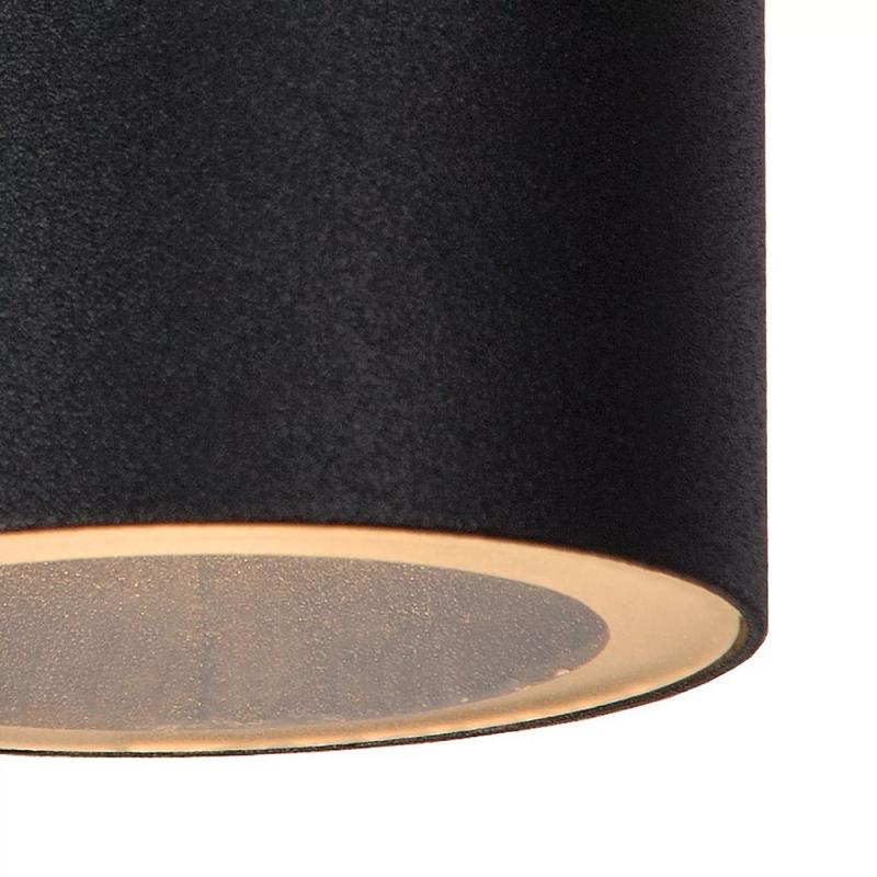 LUCIDE ARNE-LED IR Wandstrahler Außen GU10 IP44 Schwarz mit Sensor
