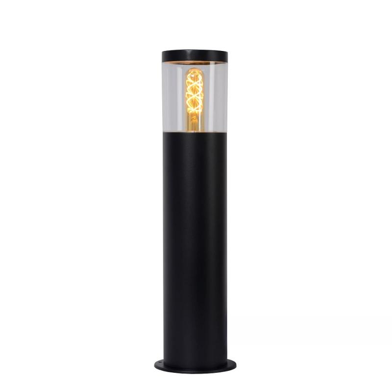 Lucide FEDOR Pollerleuchte Schwarz – 1xE27, IP44, dimmbar