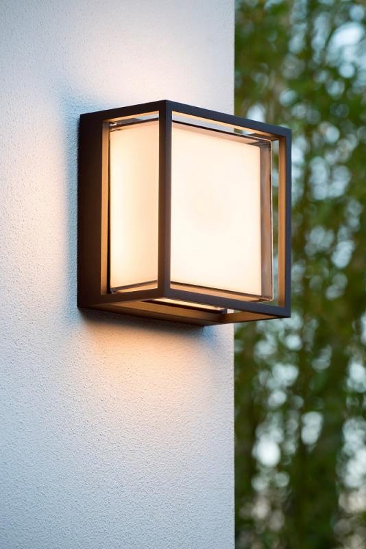Lucide SINGA LED – Außenwandleuchte LED 1x10W 3000K IP54 Schwarz
