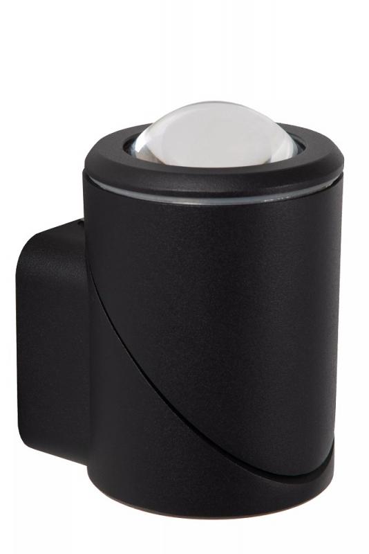 Lucide ERIN – LED Wandstrahler Außen 1x5W 2700K IP65 Schwarz