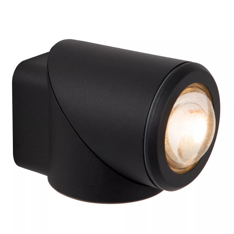 Lucide ERIN – LED Wandstrahler Außen 1x5W 2700K IP65 Schwarz
