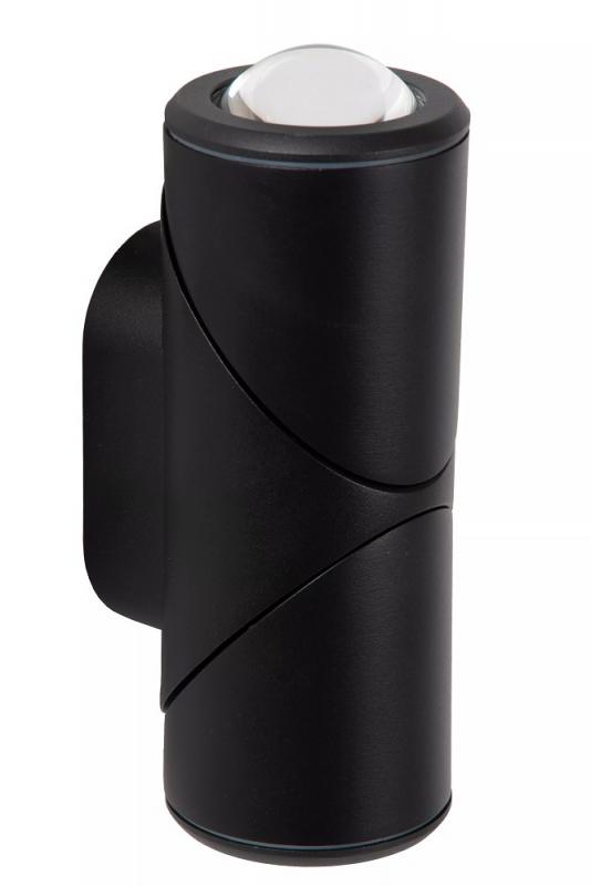 Lucide ERIN Wandstrahler / Wandleuchte Schwarz LED 2x5W IP65