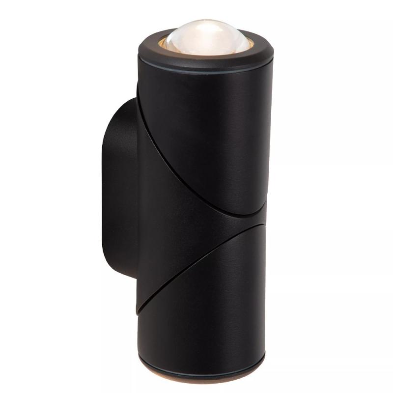 Lucide ERIN Wandstrahler / Wandleuchte Schwarz LED 2x5W IP65