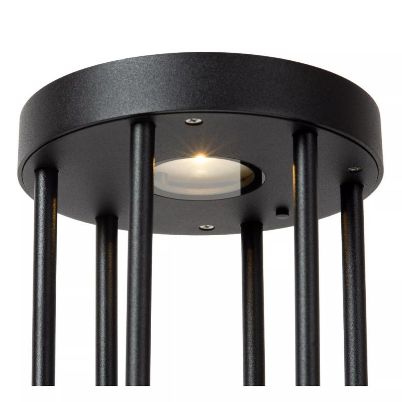 Lucide JACKSON - Tischleuchte - Sonnenenergie - Ø 16 cm - LED dimmbar - 1x2W 3000K - IP54 - Bewegung und Tag/Nacht-Sensor - Schwarz