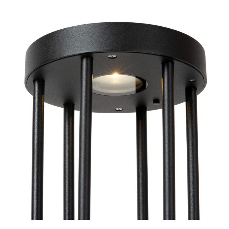 Lucide JACKSON Solar Pollerleuchte Schwarz – LED 2W, 3000K, IP65, Sensor