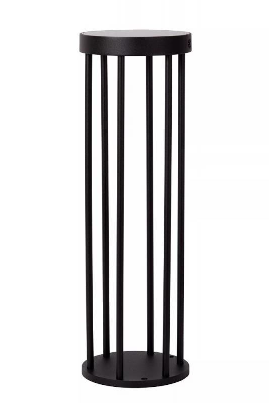 Lucide JACKSON Solar Pollerleuchte Schwarz – LED 2W, 3000K, IP65, Sensor