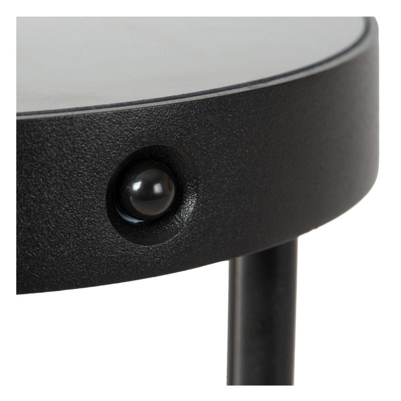 Lucide JACKSON Solar Pollerleuchte Schwarz – LED 2W, 3000K, IP65, Sensor
