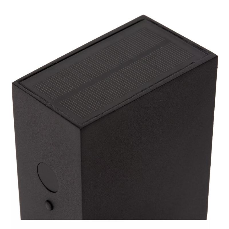 Lucide BOLTON – Solar LED Außenwandleuchte 1x1W 3000K IP54 Schwarz mit Sensor
