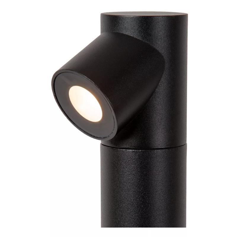 Lucide IBAMBA LED Pollerleuchte Schwarz – 6W, 3000K, IP65, 60 cm