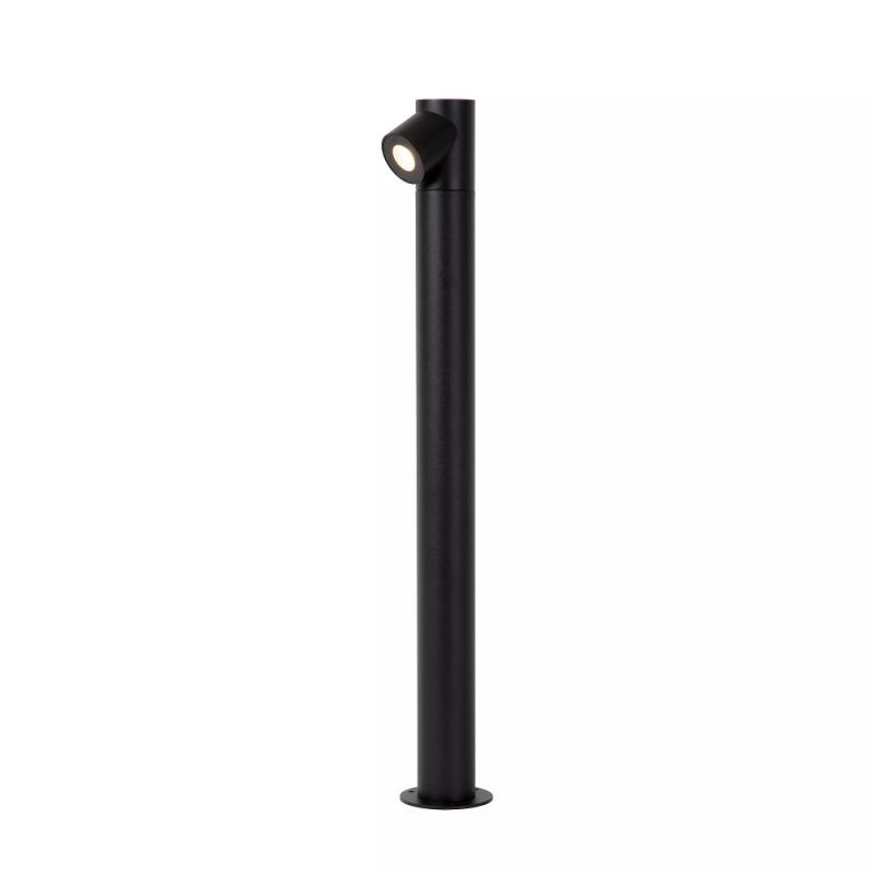 Lucide IBAMBA LED Pollerleuchte Schwarz – 6W, 3000K, IP65, 60 cm