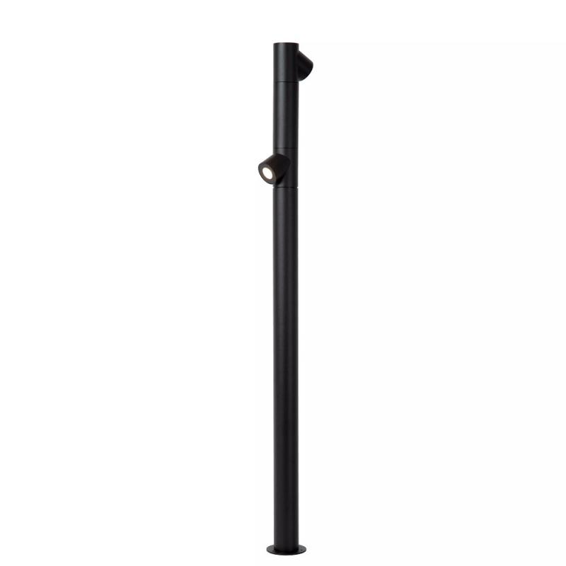Lucide IBAMBA LED Pollerleuchte Schwarz – 2x6W, 3000K, IP65, 100 cm