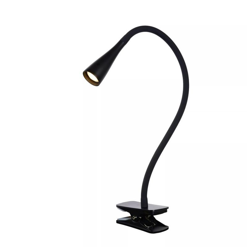 Lucide ZOZY Klemmleuchte LED 1x4W 3000K Schwarz 3-StepDim flexibel
