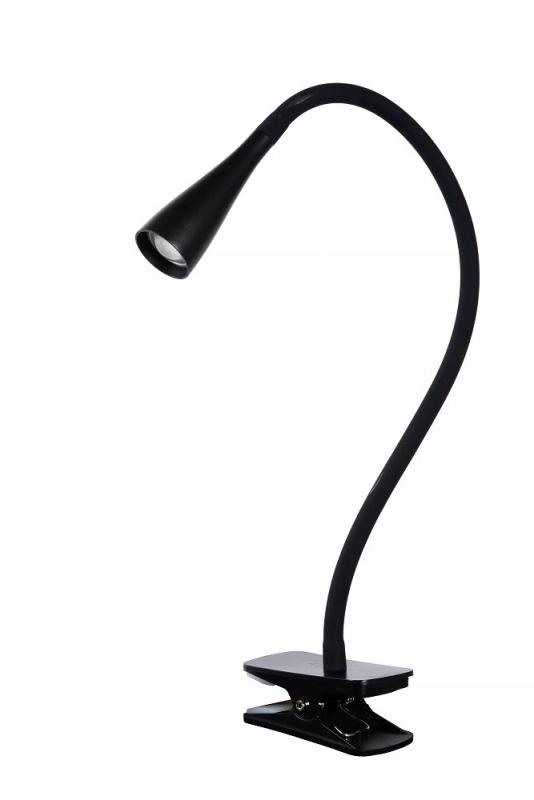 Lucide ZOZY Klemmleuchte LED 1x4W 3000K Schwarz 3-StepDim flexibel