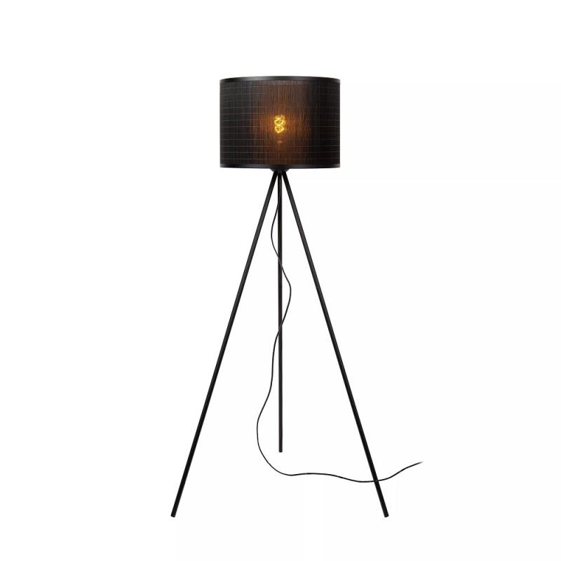 Lucide Stehlampe TAGALOG – Rattan Stehleuchte Ø55 cm im Japandi-Stil