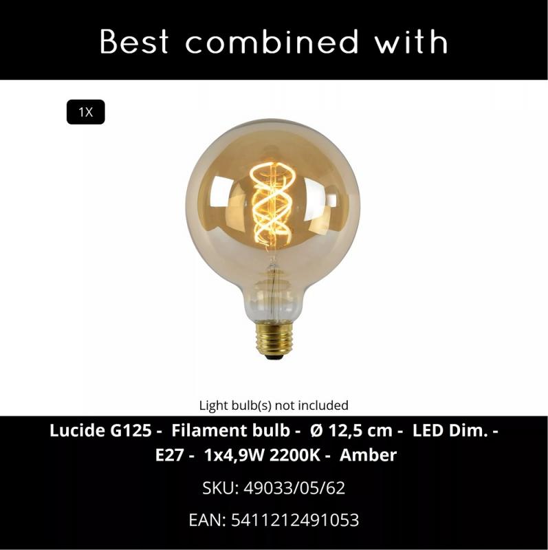 Lucide Stehlampe TAGALOG – Rattan Stehleuchte Ø55 cm im Japandi-Stil