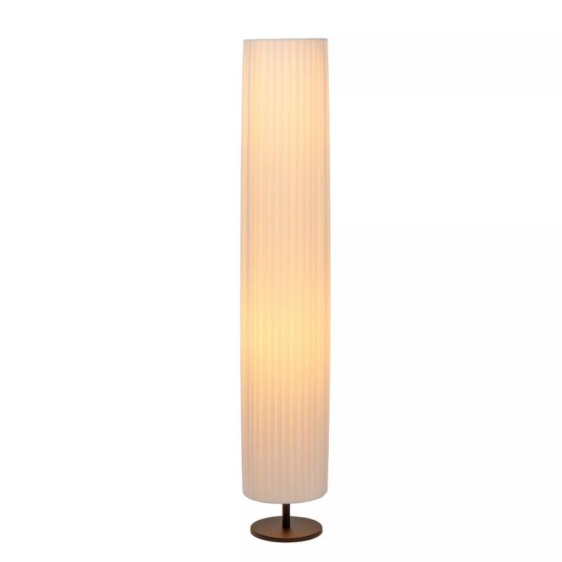 Lucide FOLD Stehlampe Ø20cm 2xE27 Weiß Textil Japandi Design