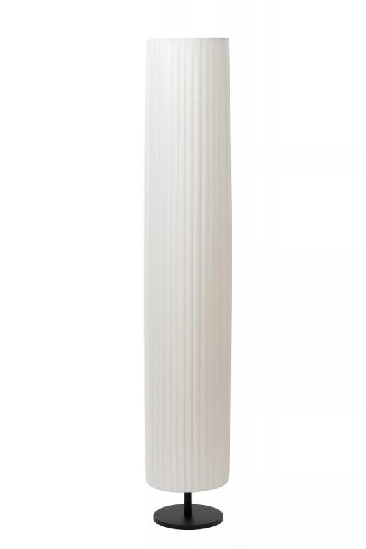 Lucide FOLD Stehlampe Ø20cm 2xE27 Weiß Textil Japandi Design
