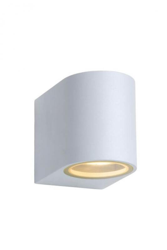 Lucide ZORA-LED Wandstrahler / Wandleuchte Weiß GU10 5W IP44 dimmbar