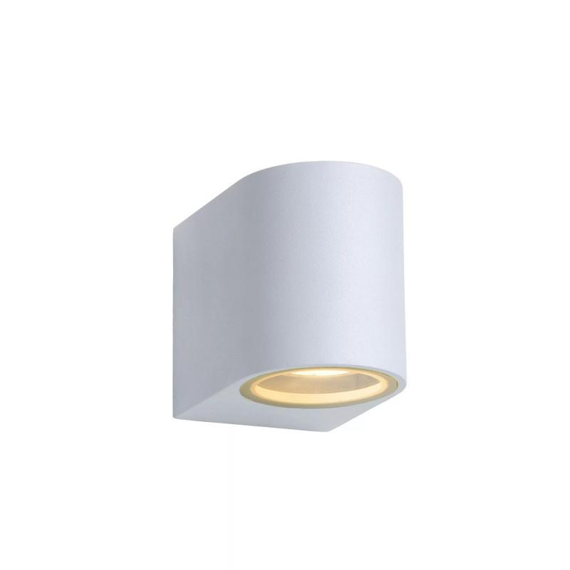 Lucide ZORA-LED Wandstrahler / Wandleuchte Weiß GU10 5W IP44 dimmbar