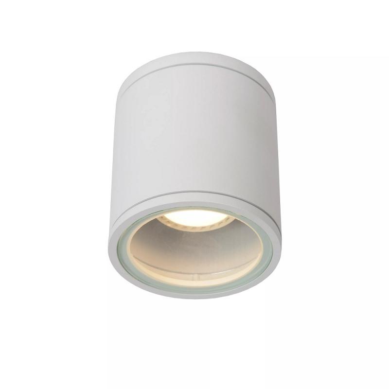 Lucide AVEN - Deckenstrahler Badezimmer Ø 9 cm 1xGU10 IP65 Weiß