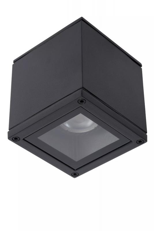 Lucide AVEN Badezimmer Deckenstrahler GU10 IP65 Schwarz
