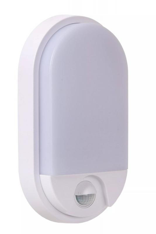 Lucide HUPS IR Außen-Wandleuchte Weiß LED 10W IP54 Bewegungs- & Tag/Nacht-Sensor