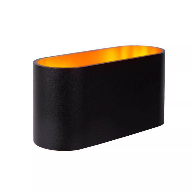 Lucide XERA Wandleuchte 1xG9 Schwarz Gold innen dimmbar Aluminium