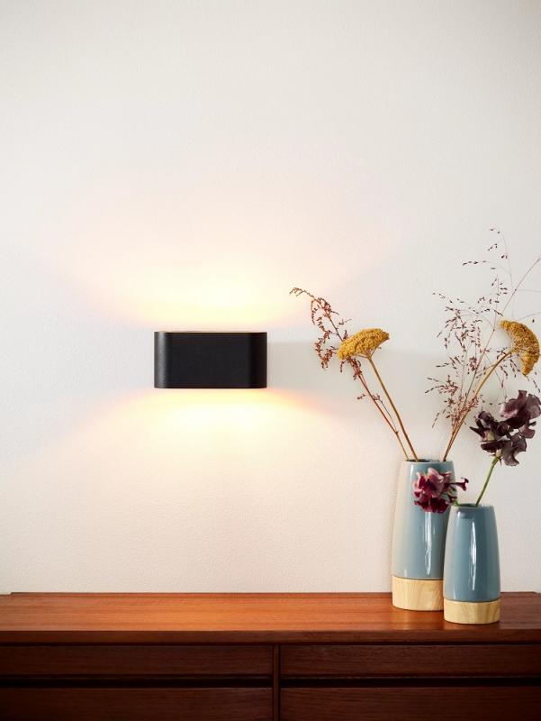 Lucide XERA Wandleuchte 1xG9 Schwarz Gold innen dimmbar Aluminium