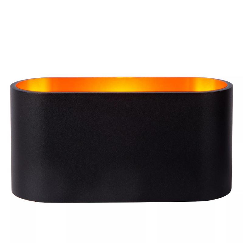 Lucide XERA Wandleuchte 1xG9 Schwarz Gold innen dimmbar Aluminium