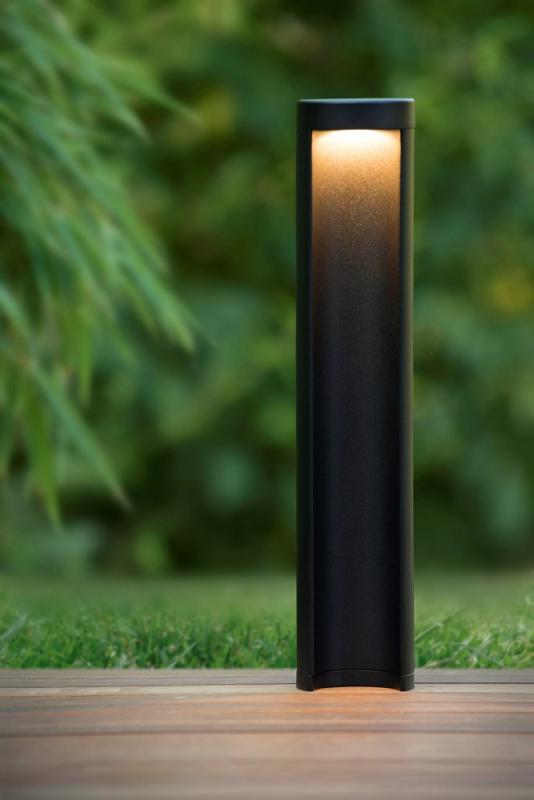 Lucide COMBO LED Pollerleuchte Schwarz – Ø9 cm, 9W, 3000K, IP54, 45 cm